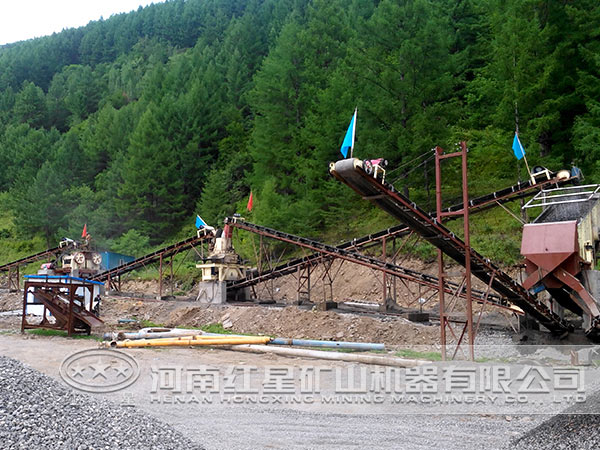 砂石生產線作業現場